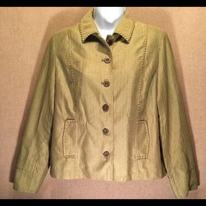 Coldwater Creek Long sleeve herringbone pattern